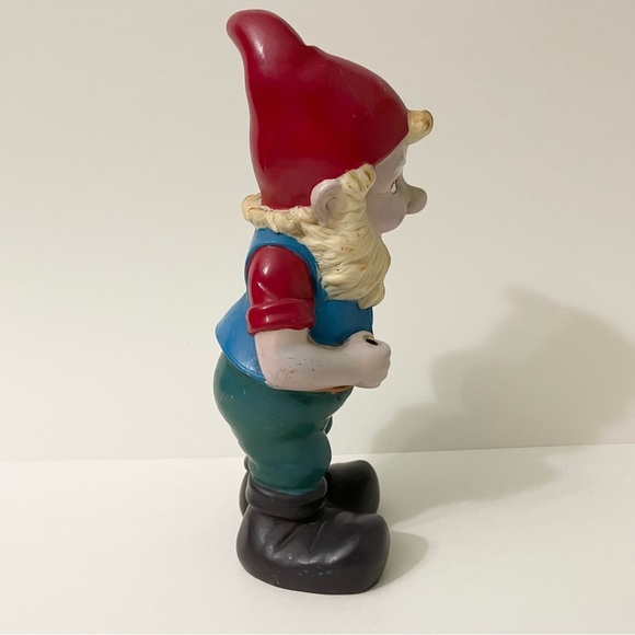Vintage 1992 Gnome Artline Garden Statue 10” Plastic Hard Decor - Picture 11 of 16